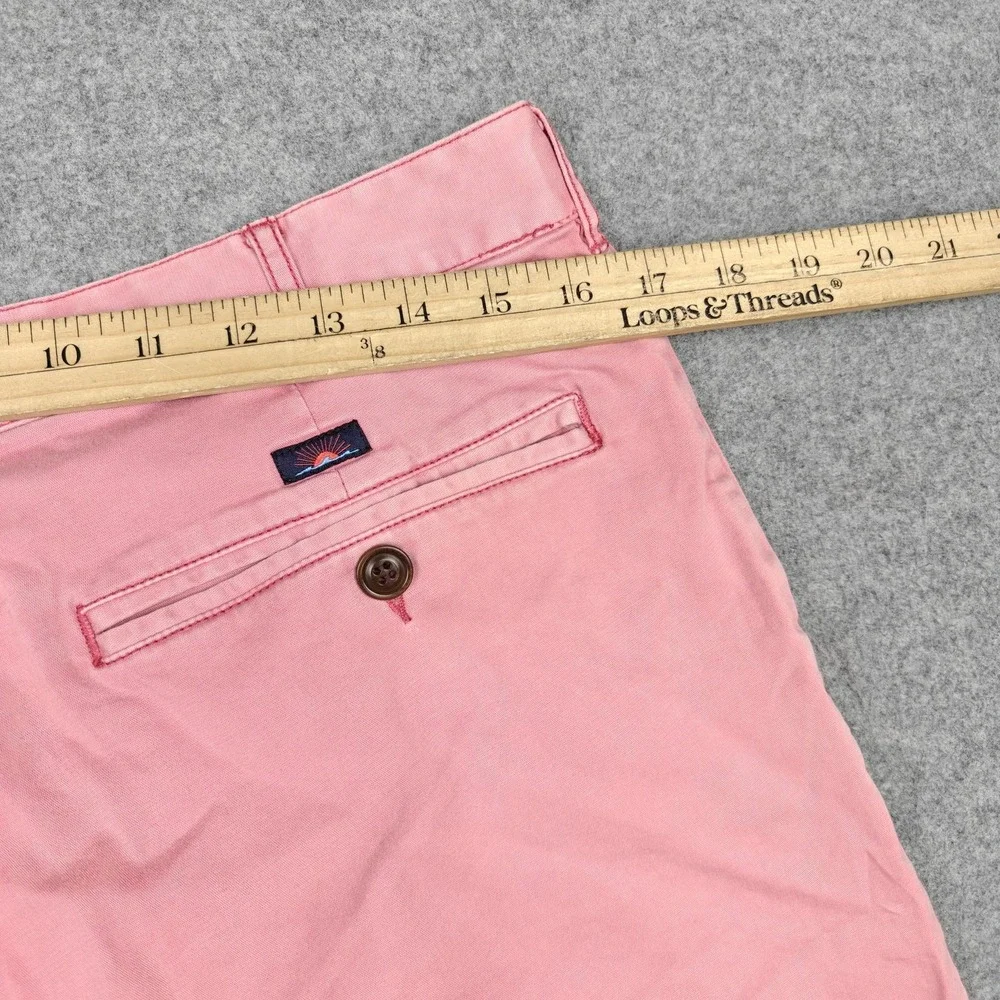 Faherty Shorts Mens 33 Pink 9